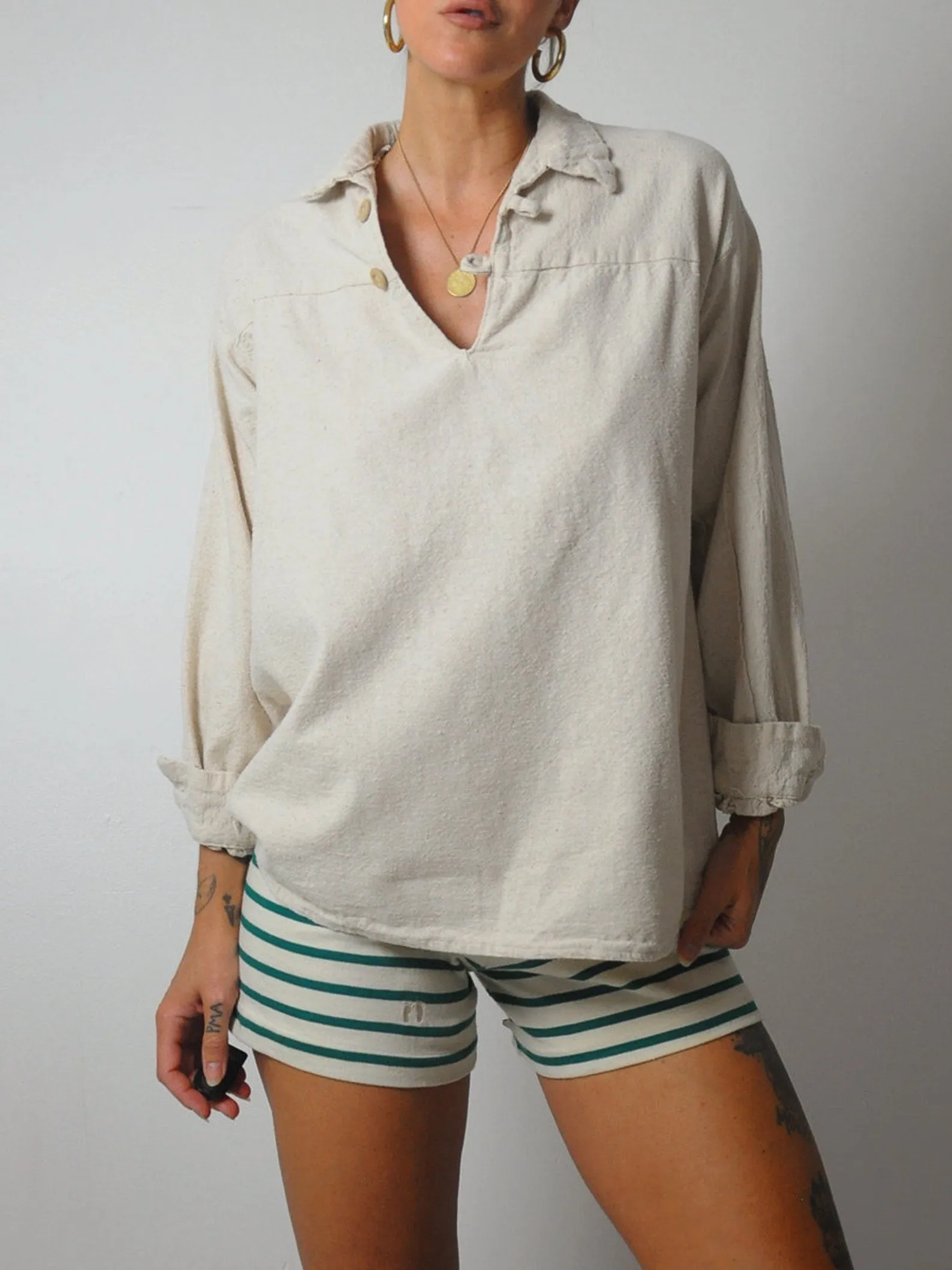 1970's Justine Flax Tunic