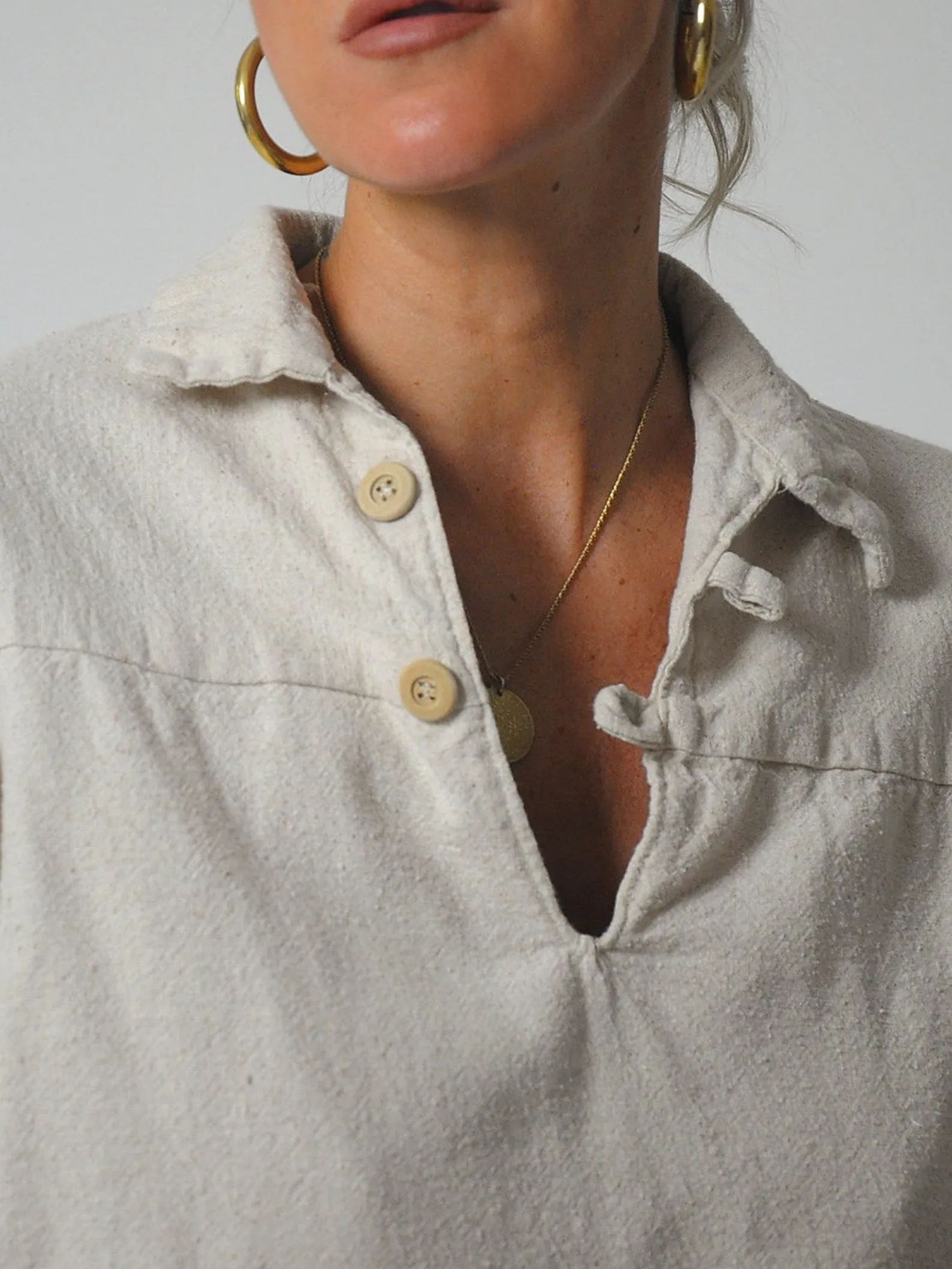 1970's Justine Flax Tunic