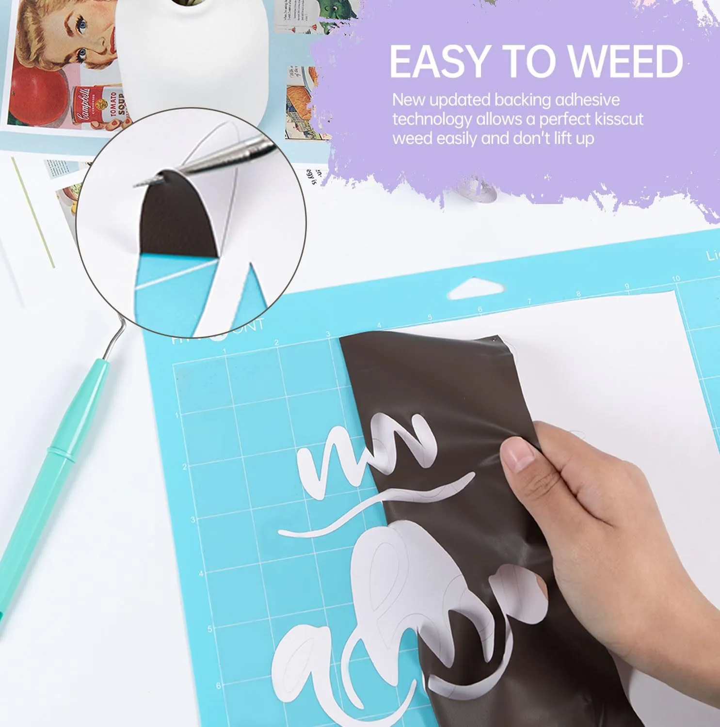 3D Puff Heat Transfer Vinyl for T-Shirt - 10" x 6ft （8 Colors）