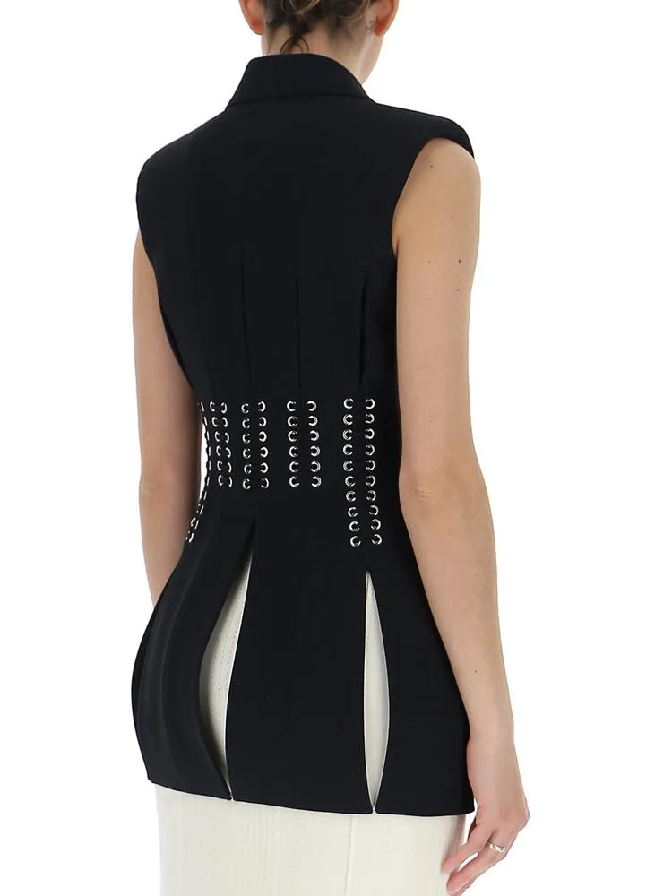 Alexander McQueen Lace-Up Detail Gilet