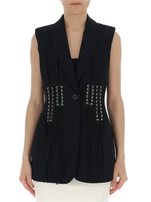 Alexander McQueen Lace-Up Detail Gilet