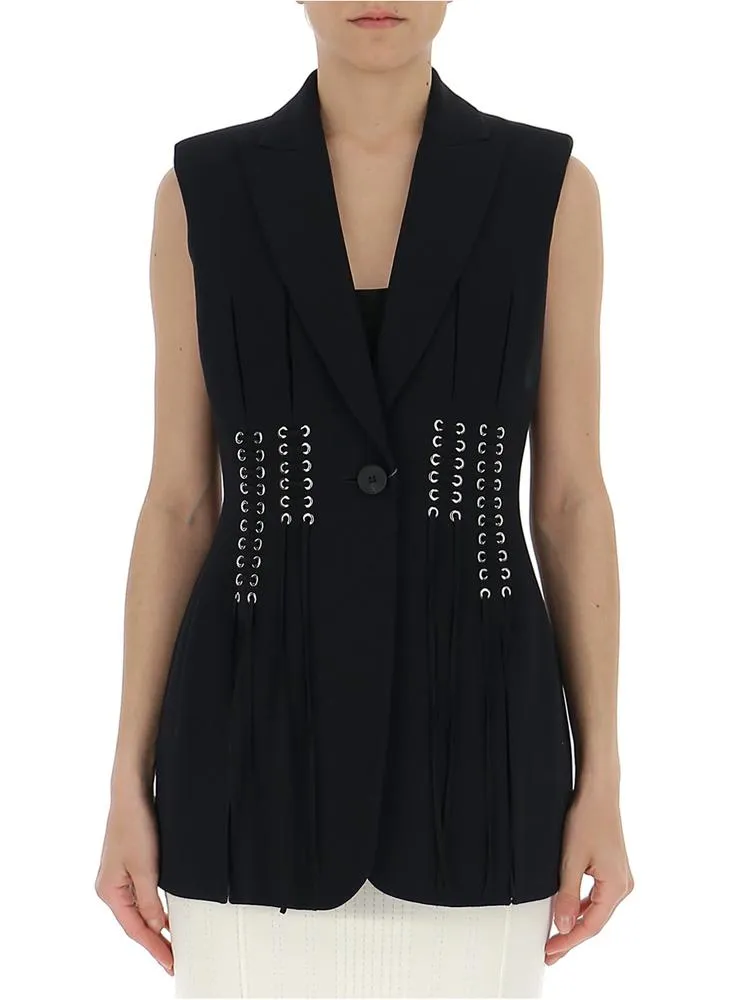 Alexander McQueen Lace-Up Detail Gilet