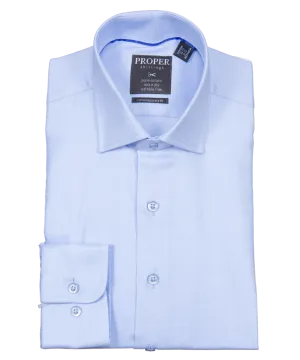 Angel Falls Blue Contemporary Fit Cotton Shirt