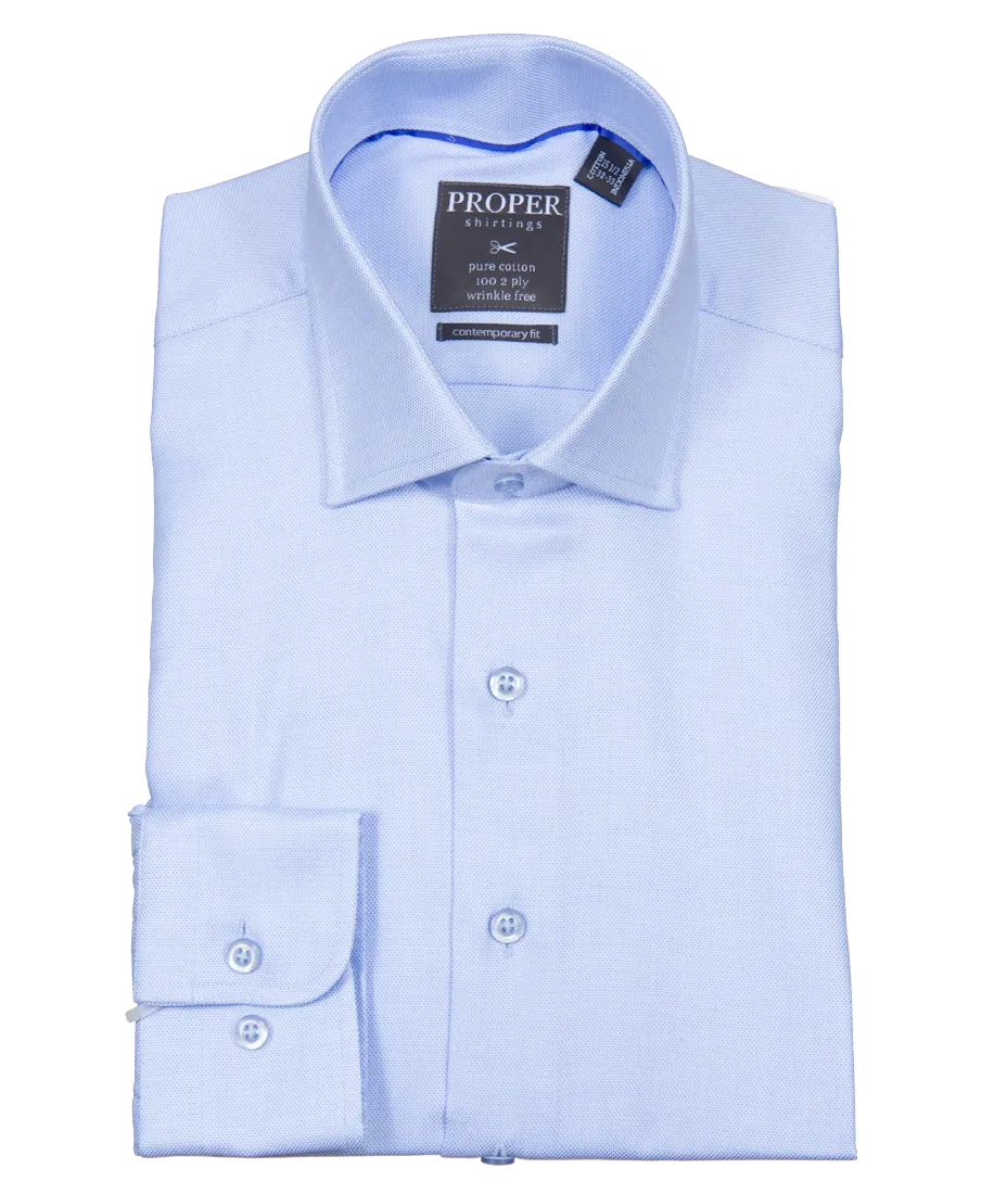 Angel Falls Blue Contemporary Fit Cotton Shirt