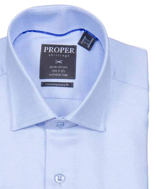Angel Falls Blue Contemporary Fit Cotton Shirt