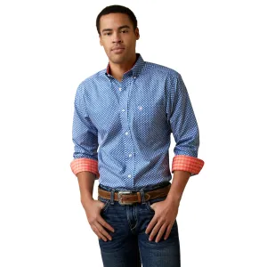 Ariat Men's Fitted Shirt Blue