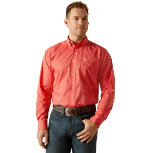 Ariat Wrinkle Free Wilkie Shirt in Cayenne
