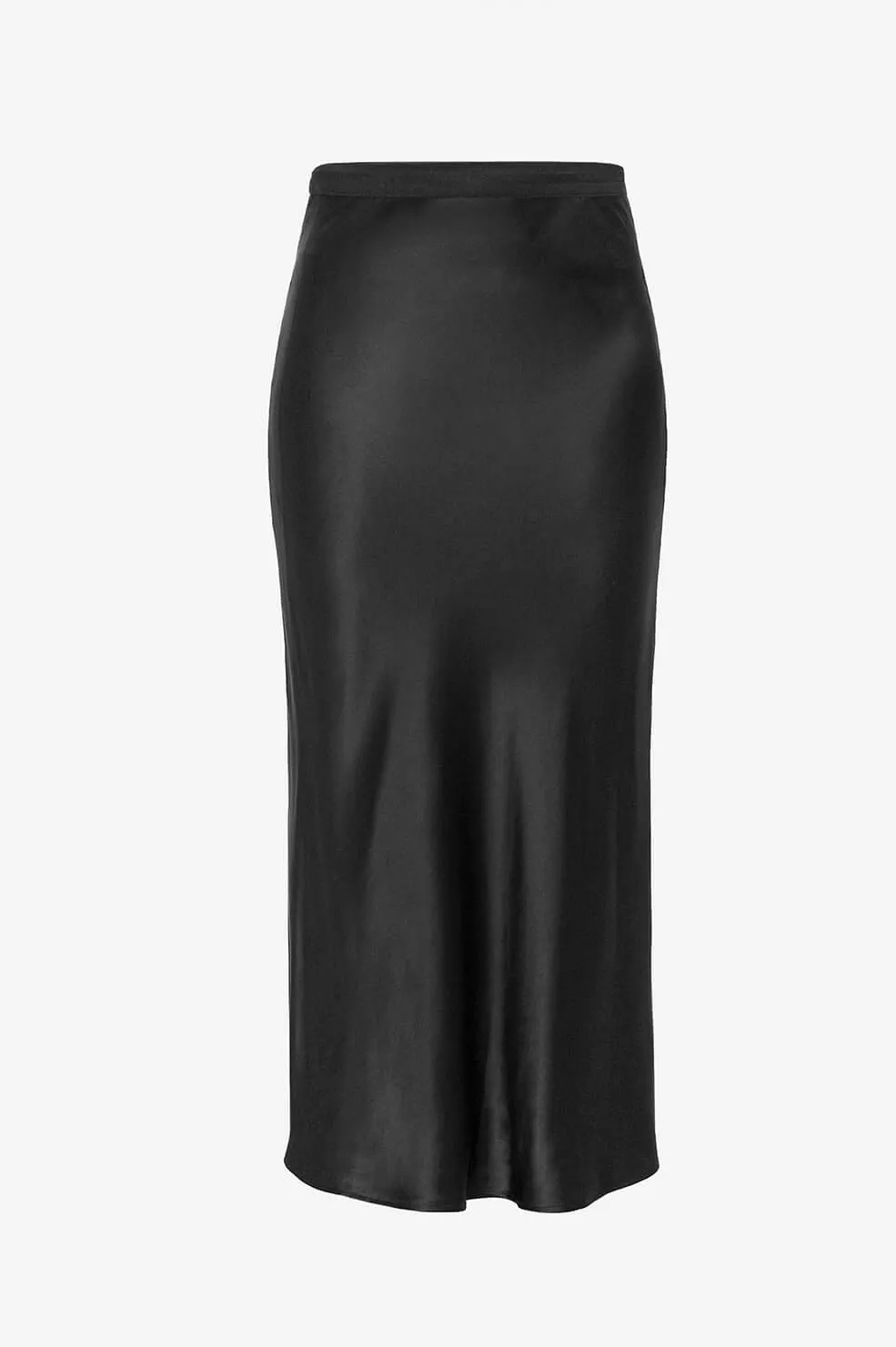 Bar Silk Skirt Black
