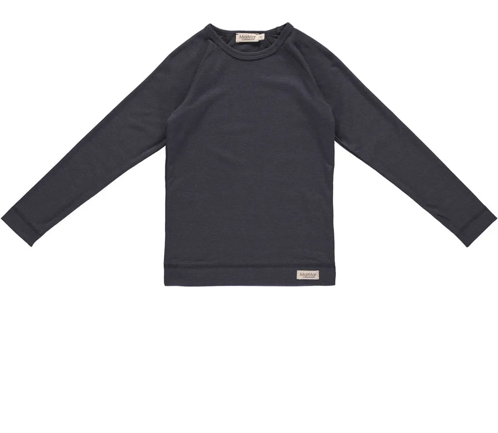 Base Tee LS, Long sleeve T-shirt - Darkest Blue