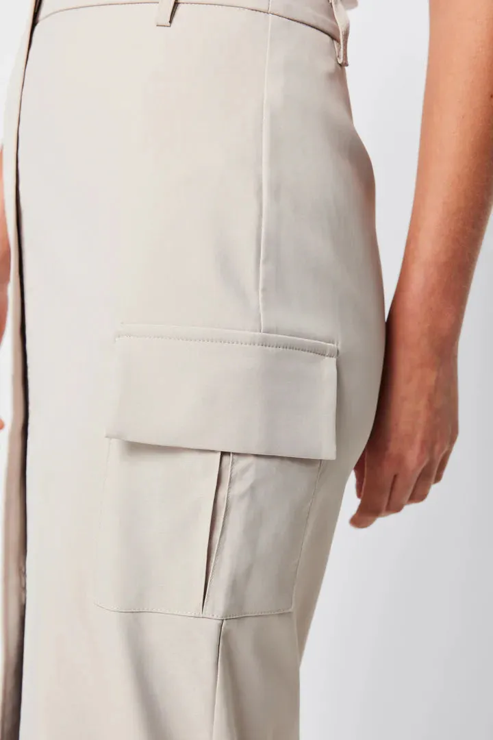 Cannes Midi Skirt - Natural
