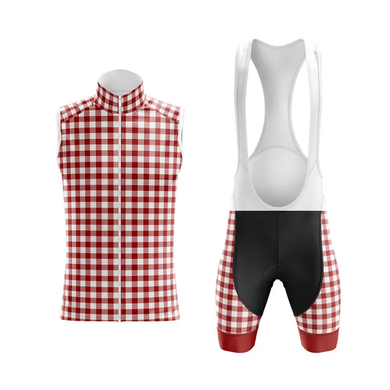 Checkered (Red) Club Cycling Kit