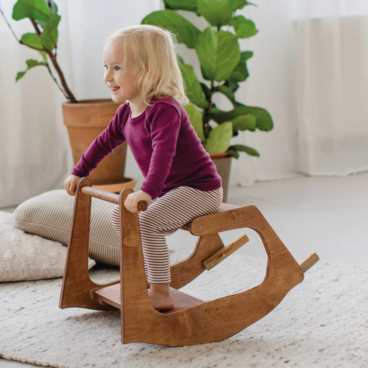 Child's Long Sleeve Top in Organic Wool/Silk (1-14y)