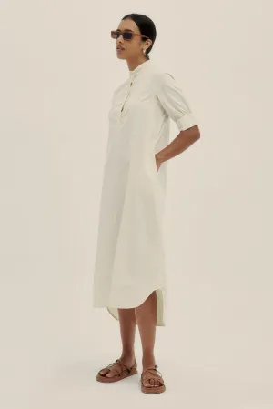Cotton Poplin Mica Tunic Dress Safari