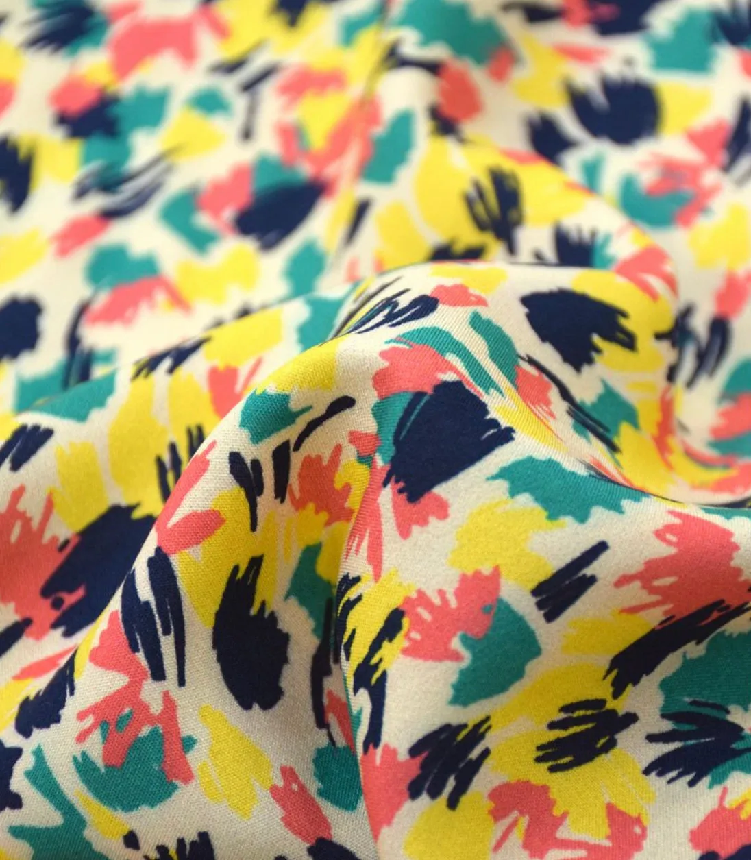 Cousette - Pollen Coral Viscose Fabric