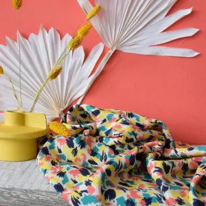 Cousette - Pollen Coral Viscose Fabric