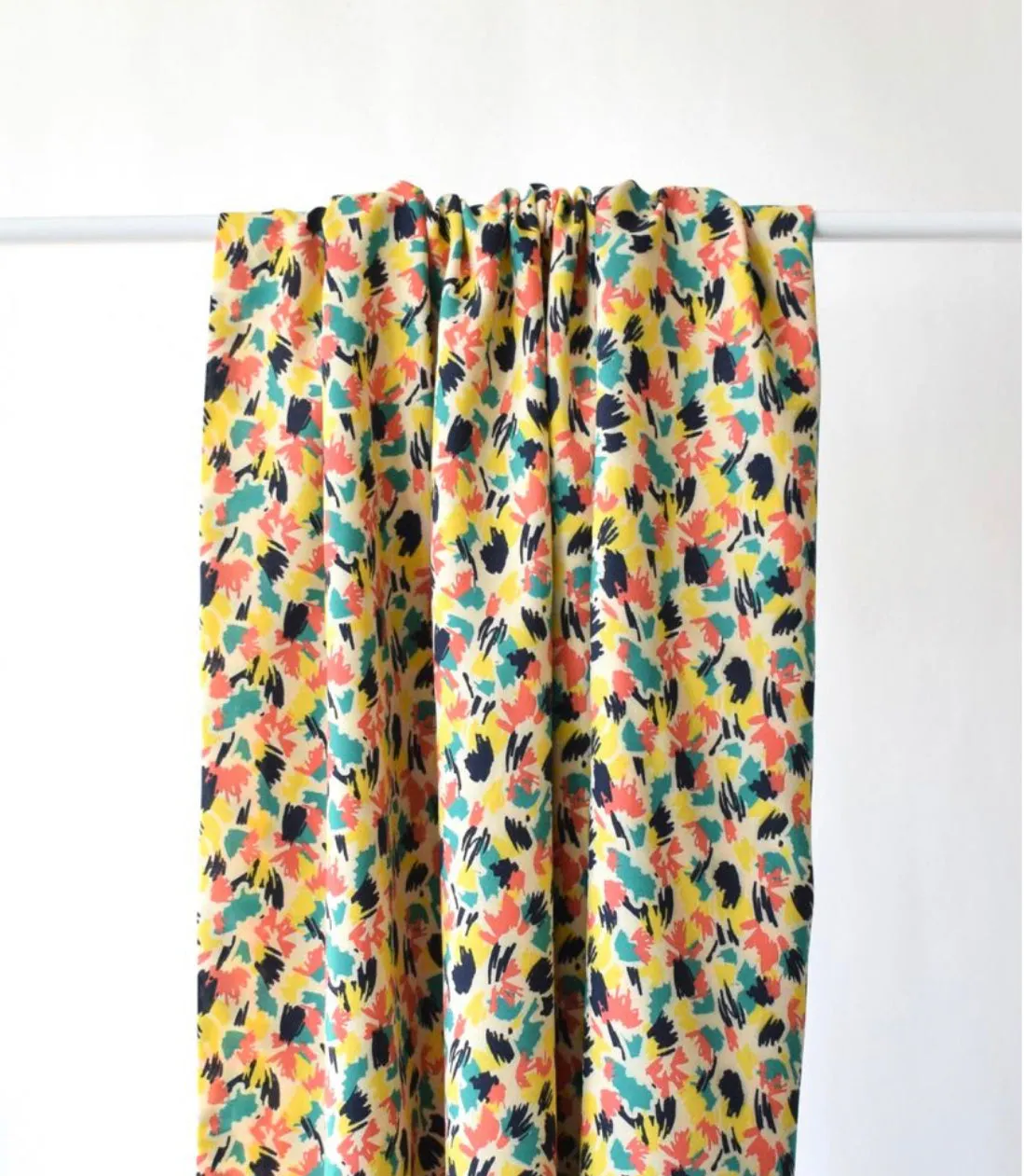 Cousette - Pollen Coral Viscose Fabric