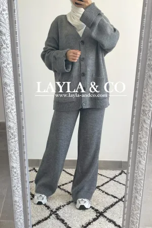Ensemble gilet tricot