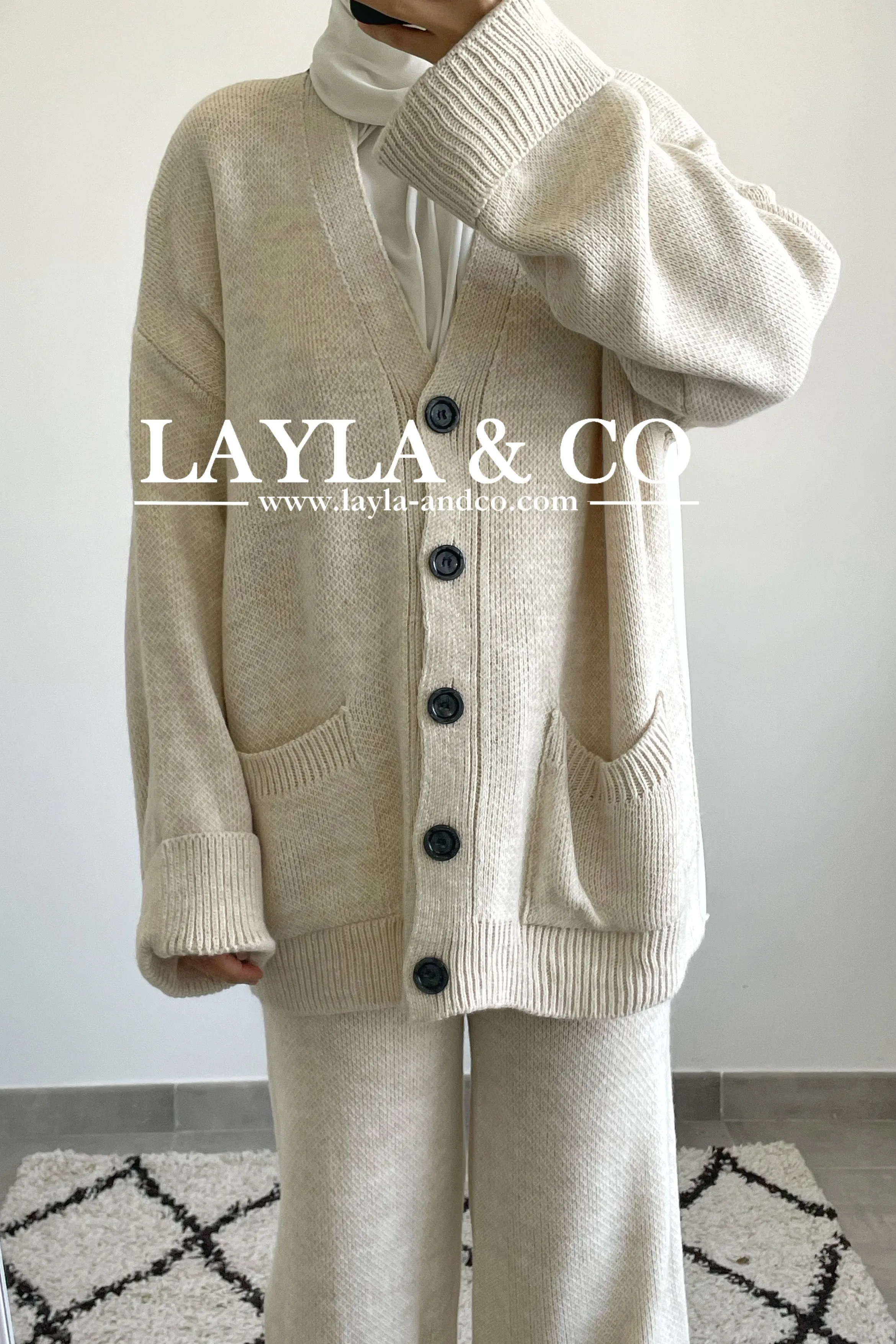 Ensemble gilet tricot