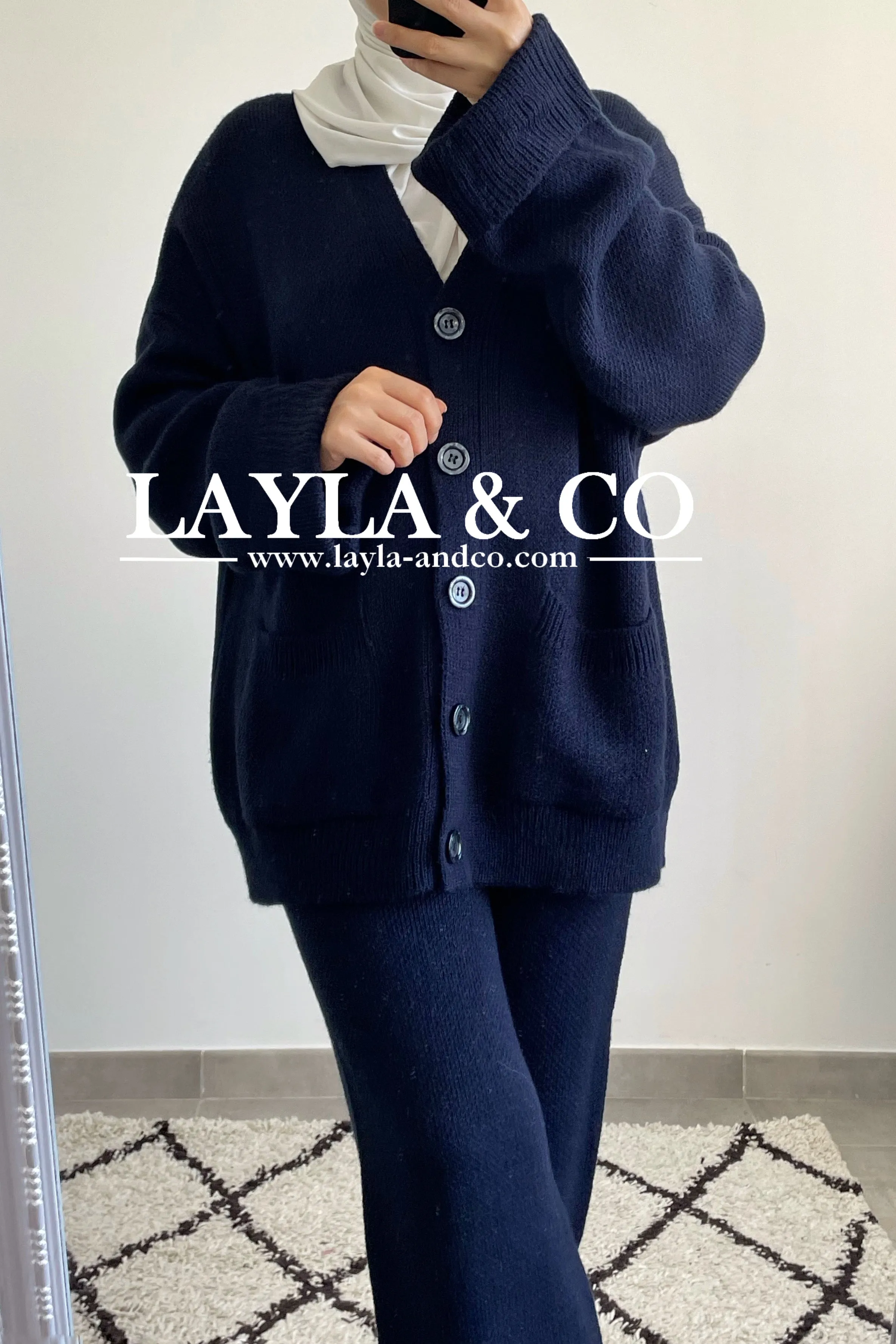 Ensemble gilet tricot