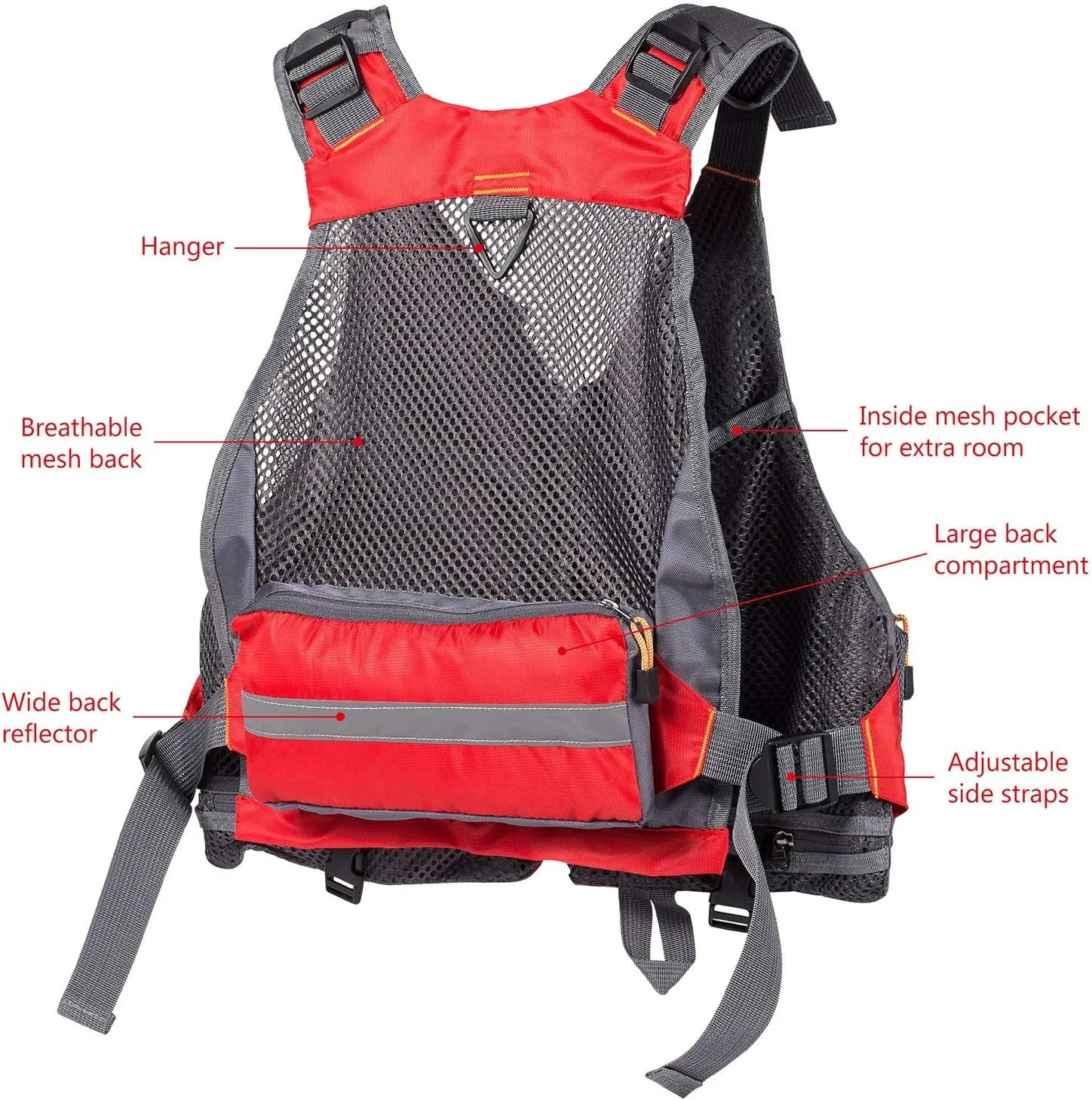 Gilet de pche  sangle rglable - Fitnessterapy
