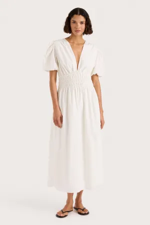Grace Midi Dress White