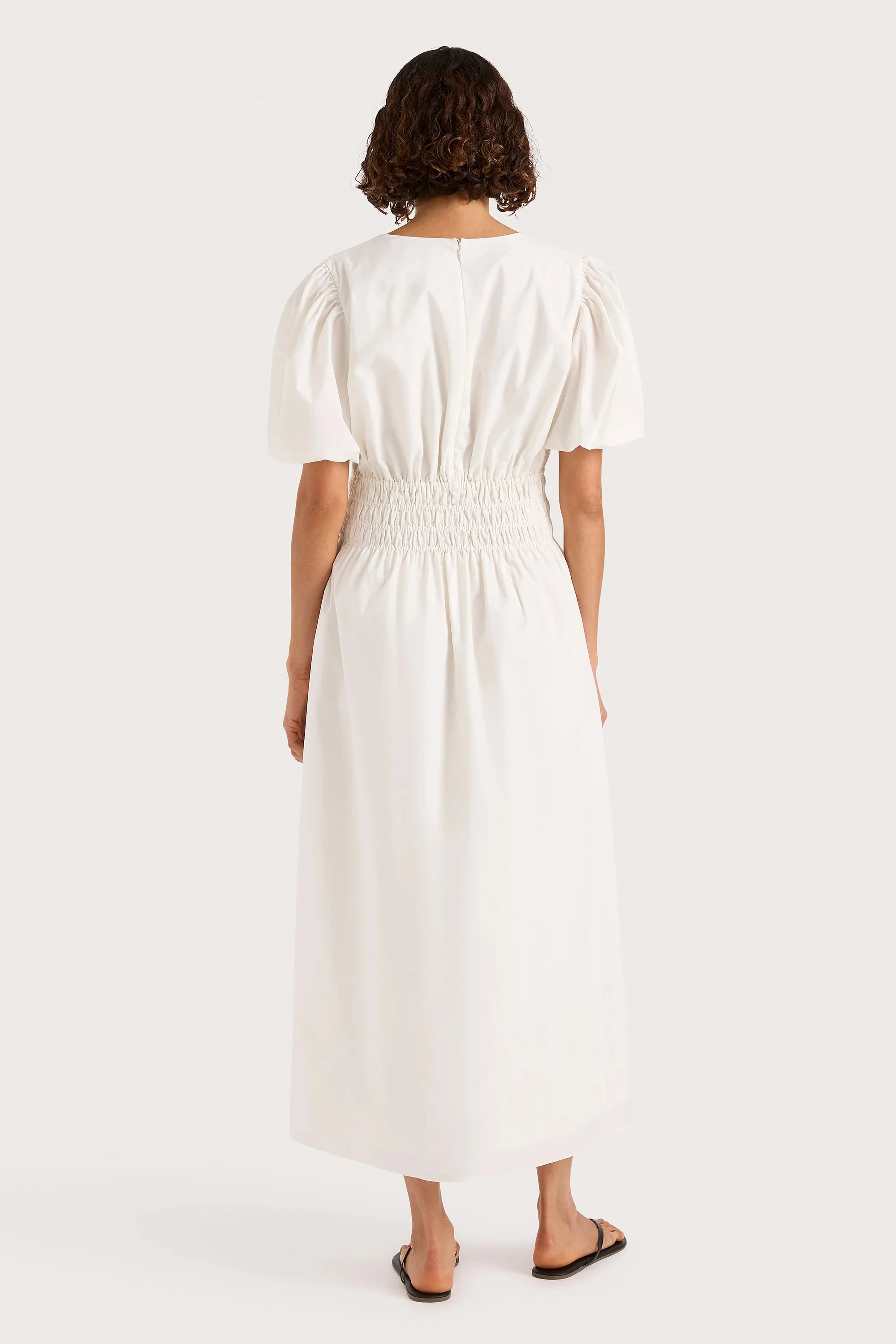 Grace Midi Dress White