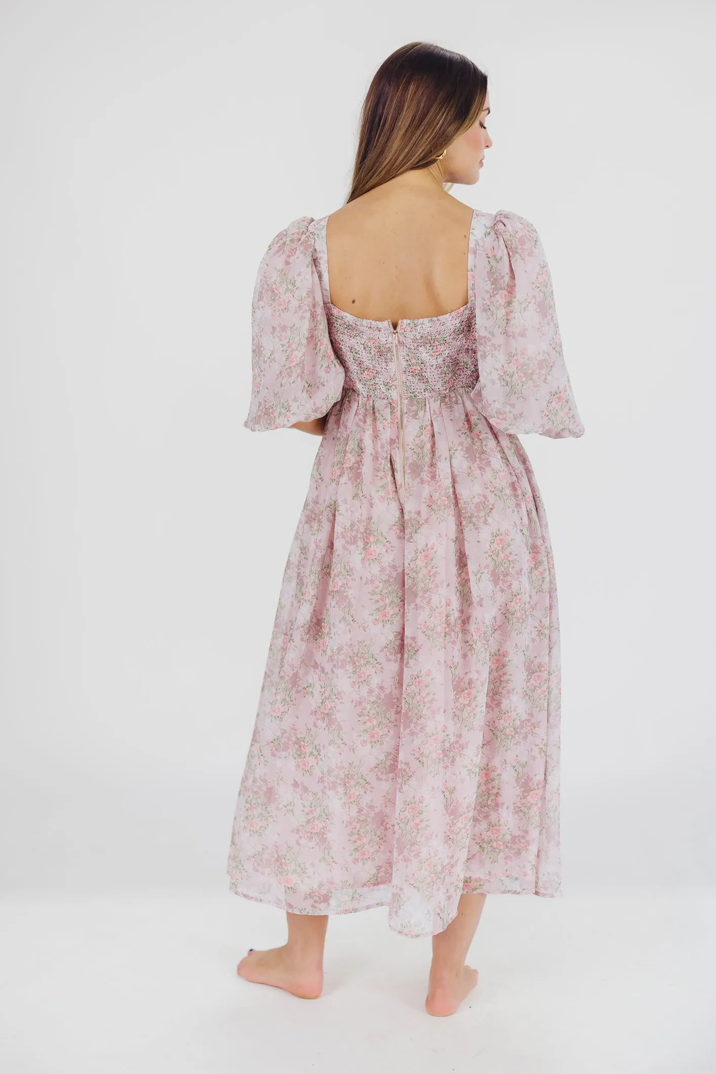 Harlow Maxi Dress in Mauve - Bump Friendly & Inclusive Sizing (S-3XL)