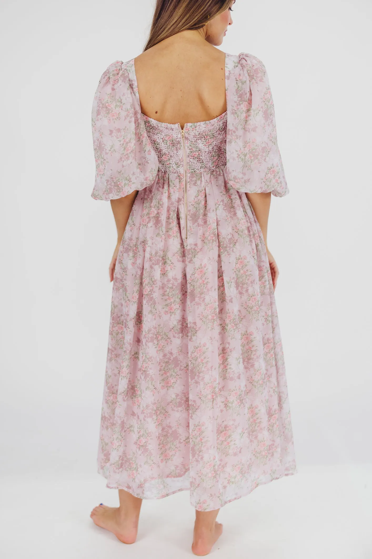 Harlow Maxi Dress in Mauve - Bump Friendly & Inclusive Sizing (S-3XL)