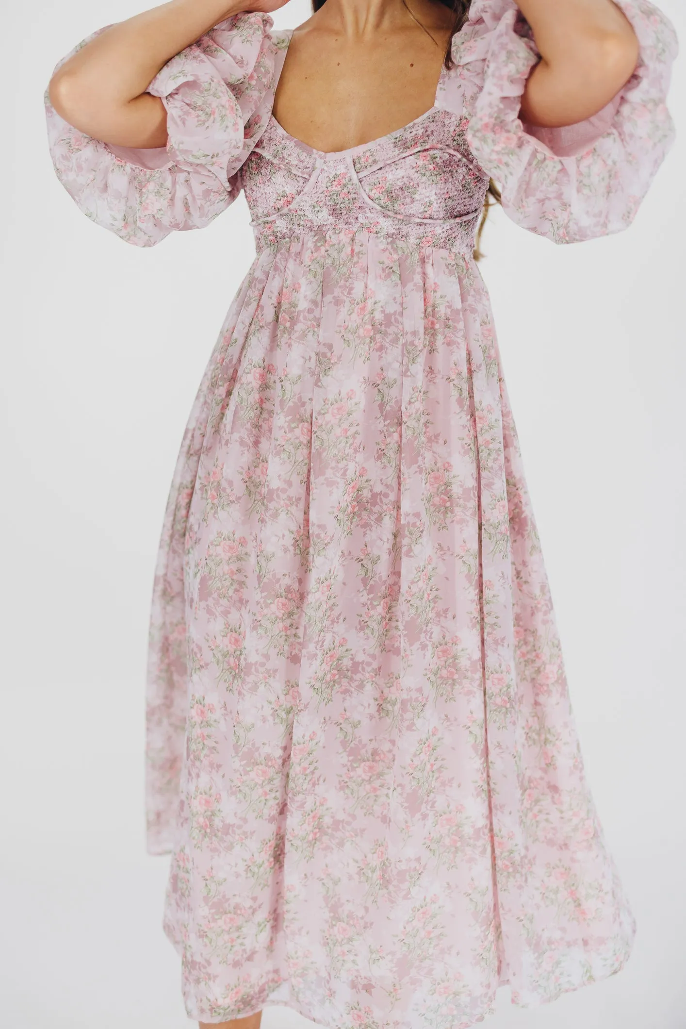 Harlow Maxi Dress in Mauve - Bump Friendly & Inclusive Sizing (S-3XL)
