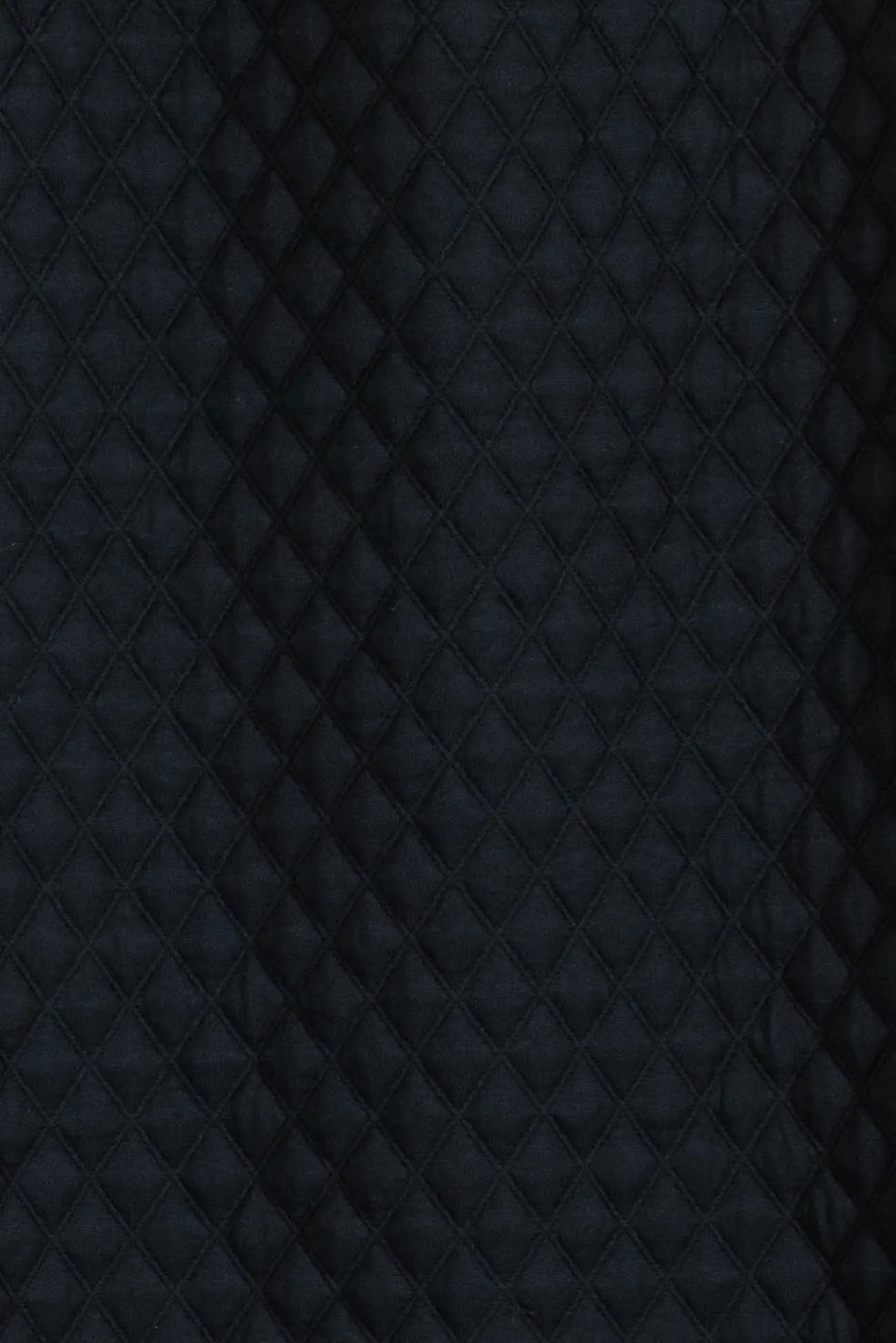 Inky Black Quilted Knit