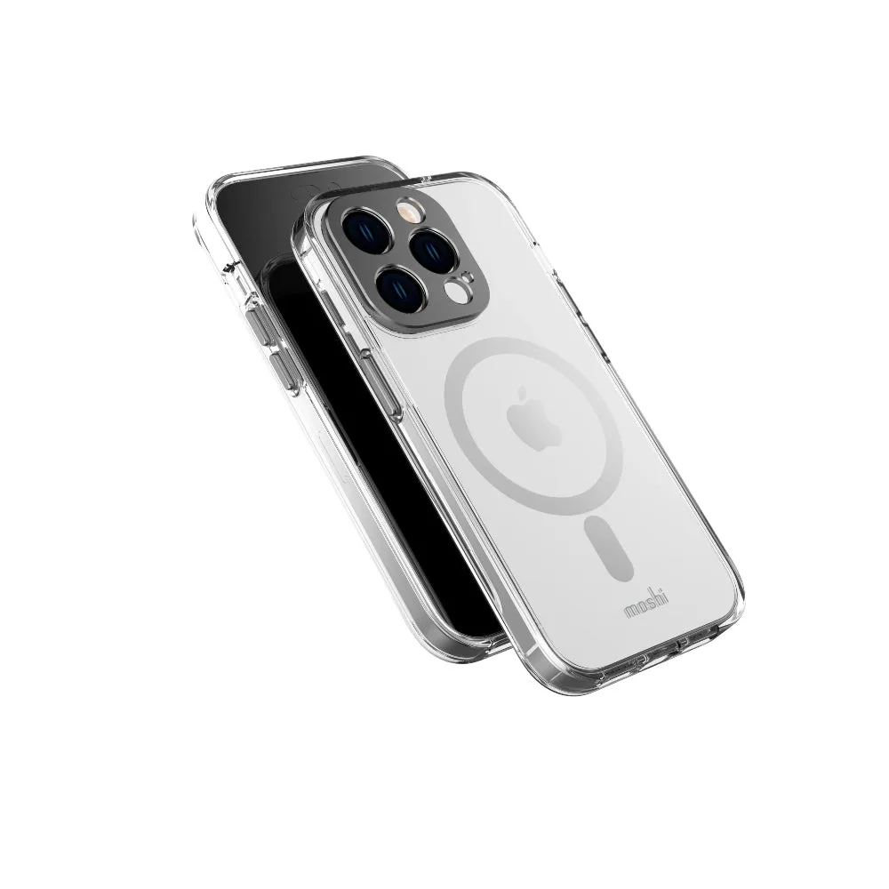 MOSHI iPhone 14 Pro - iGLAZE Case with MagSafe & Cam Cover - Black