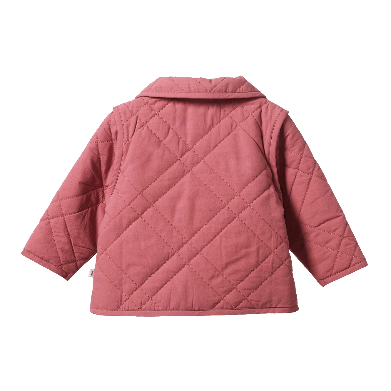 Nature Baby Marlo Quilted Coat - Carnation