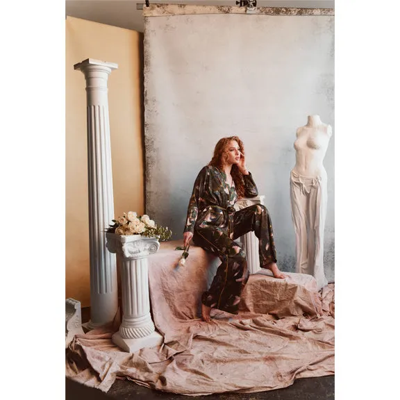 New Iris & Swallow Wide Leg PJ Set by Kilo Brava