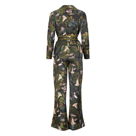 New Iris & Swallow Wide Leg PJ Set by Kilo Brava
