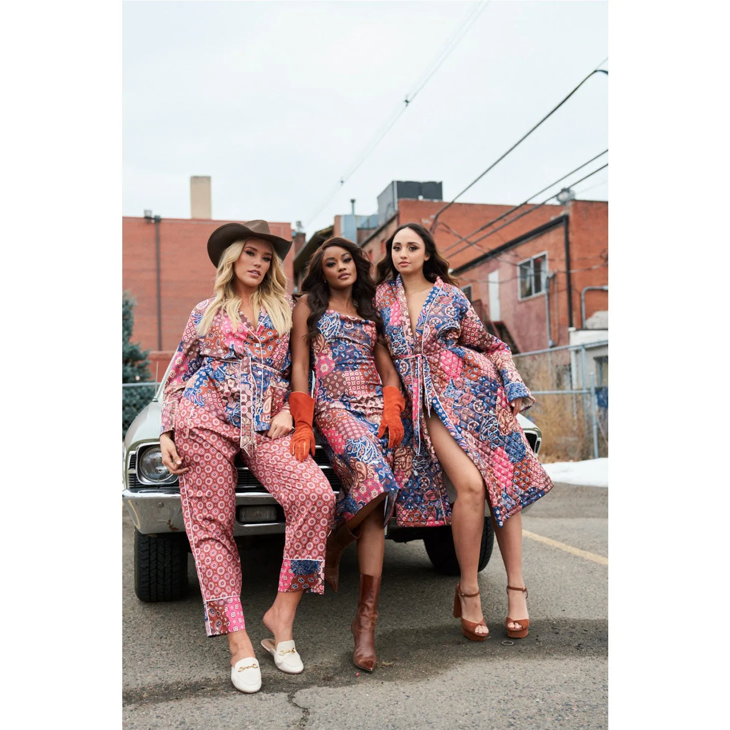 New Patchwork Wrap PJ Set by Kilo Brava