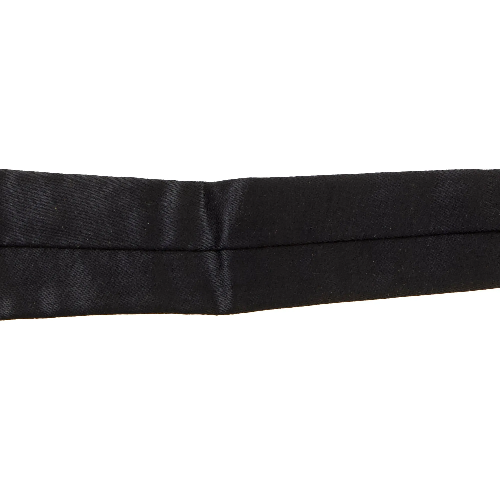Original German WWII Allgemeine-SS Issue Black Neck Tie with RZM Tag - Schutzstaffel