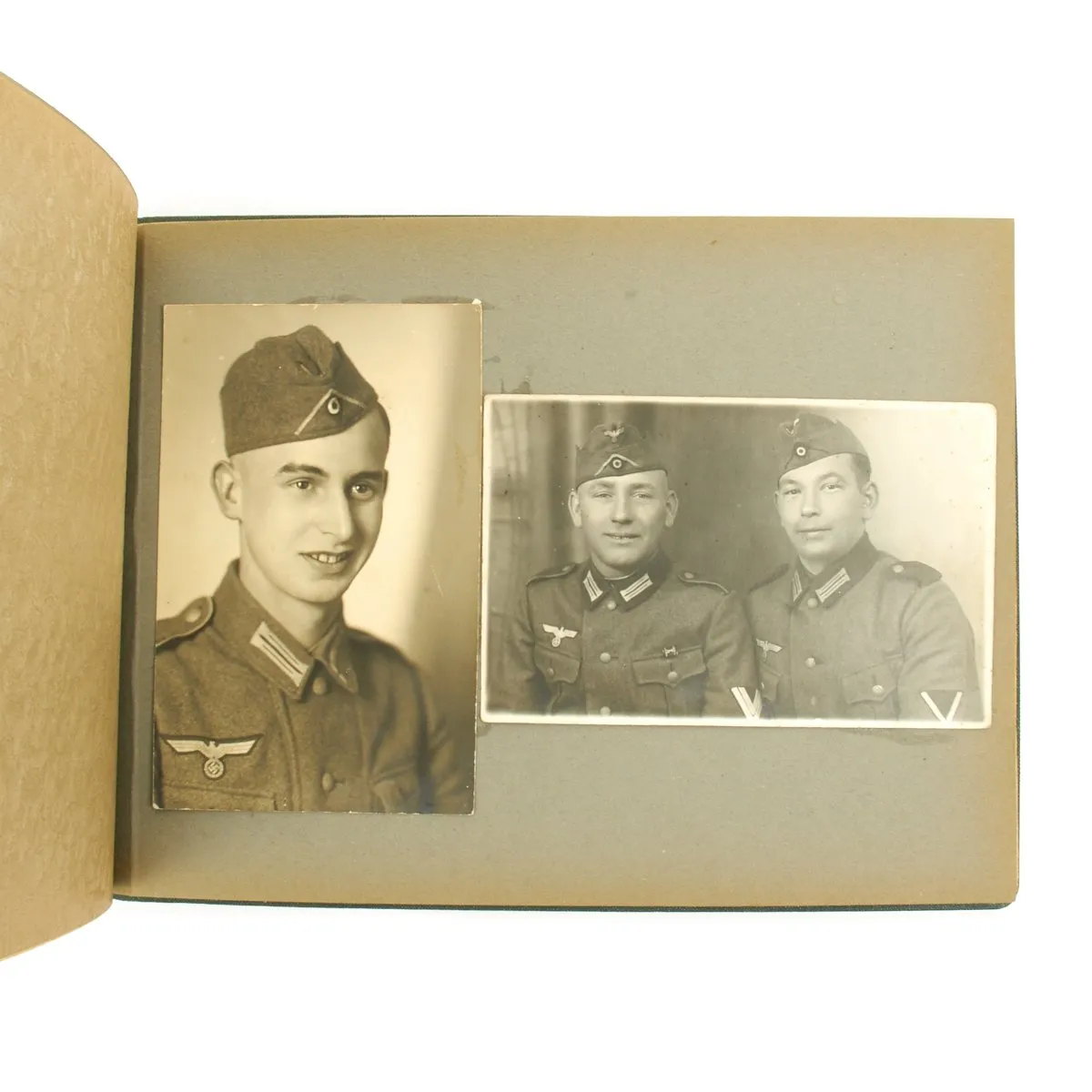 Original German WWII Heer Army 119 Infantry Regiment Marked Photo Album - 25 pages
