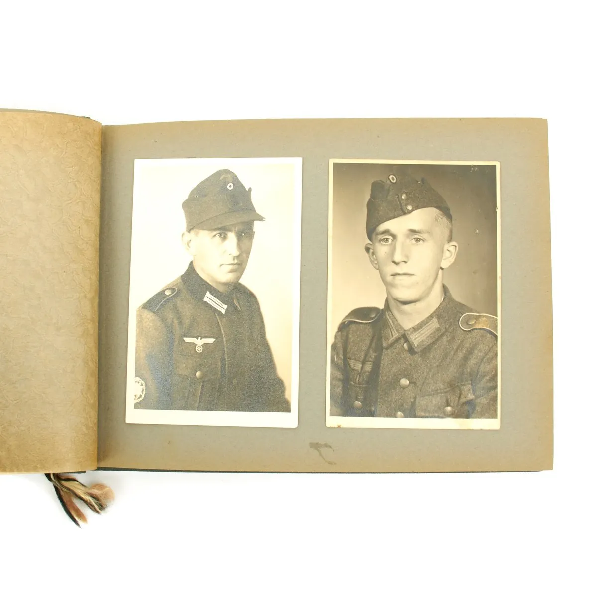 Original German WWII Heer Army 119 Infantry Regiment Marked Photo Album - 25 pages
