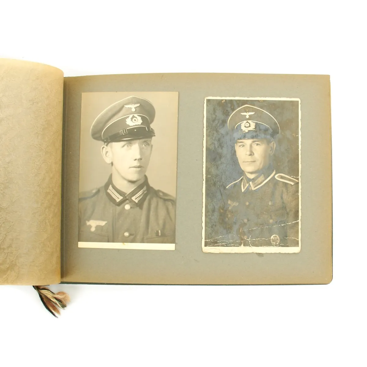 Original German WWII Heer Army 119 Infantry Regiment Marked Photo Album - 25 pages