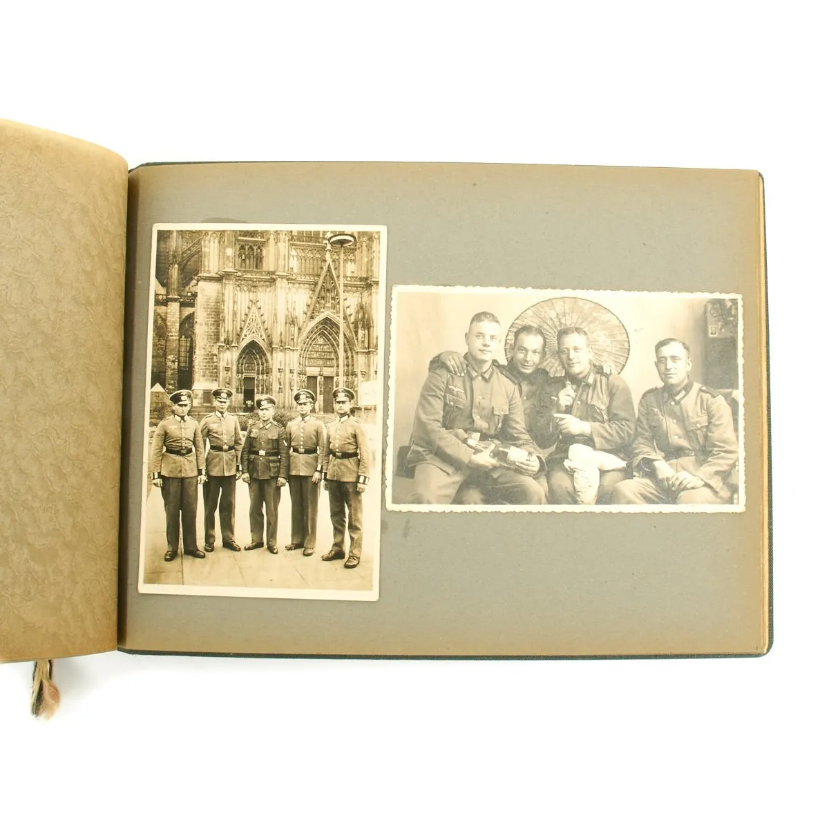 Original German WWII Heer Army 119 Infantry Regiment Marked Photo Album - 25 pages