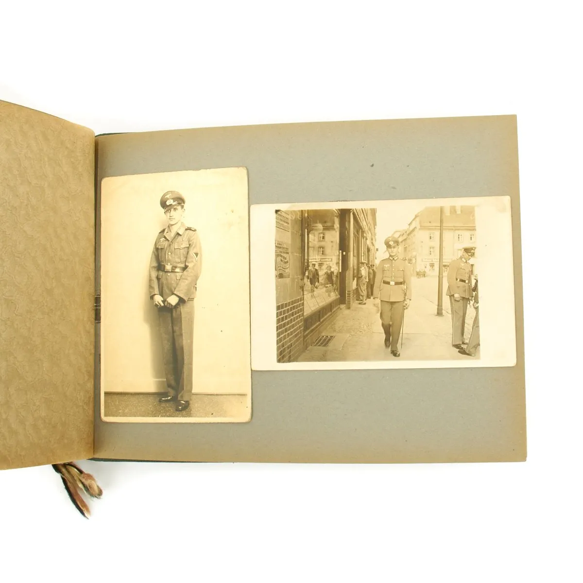 Original German WWII Heer Army 119 Infantry Regiment Marked Photo Album - 25 pages