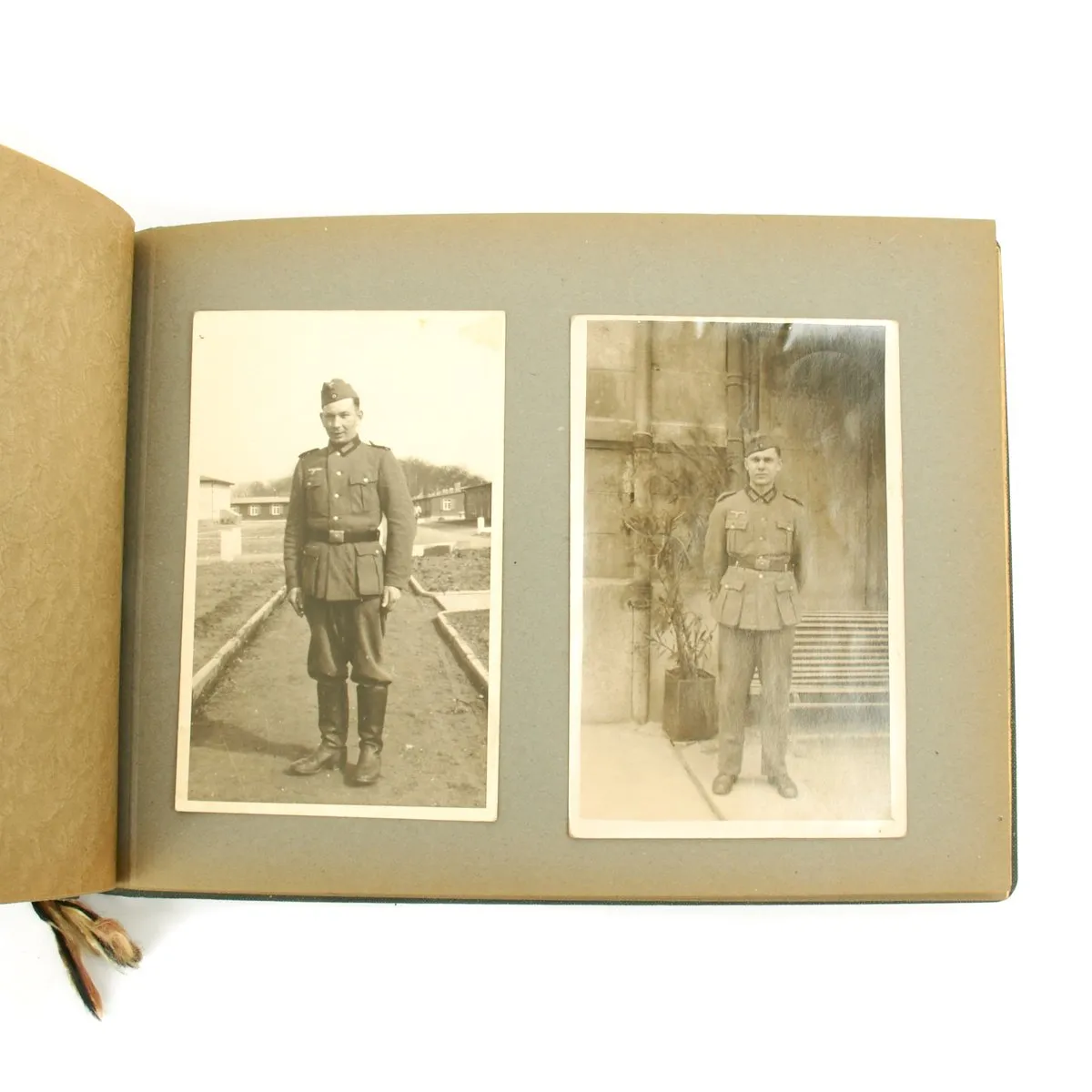 Original German WWII Heer Army 119 Infantry Regiment Marked Photo Album - 25 pages