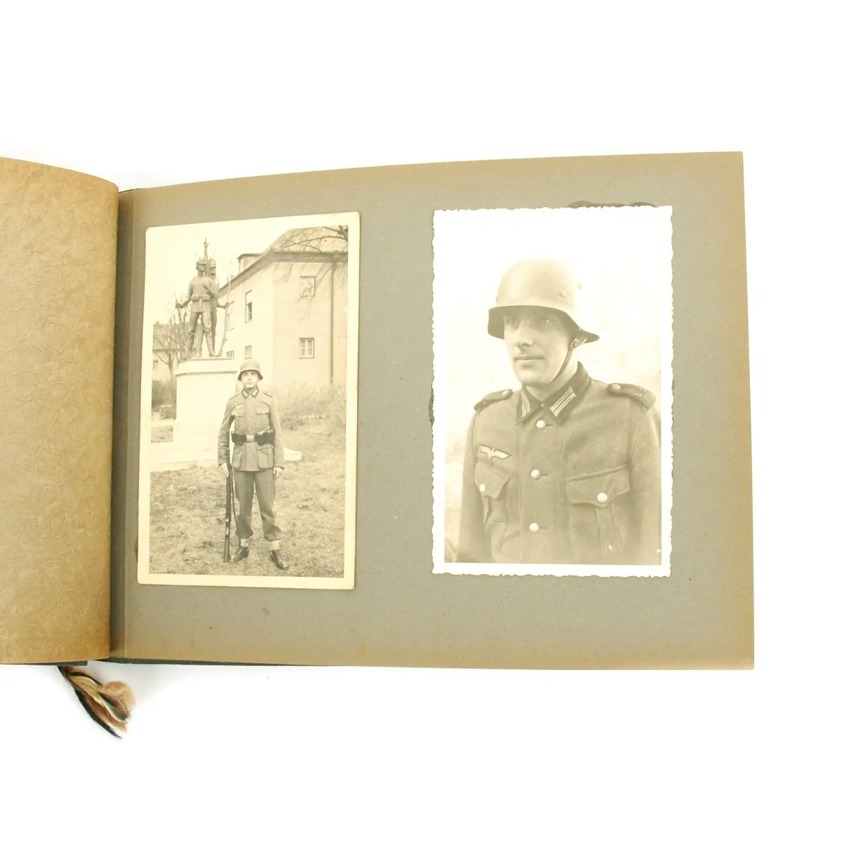 Original German WWII Heer Army 119 Infantry Regiment Marked Photo Album - 25 pages