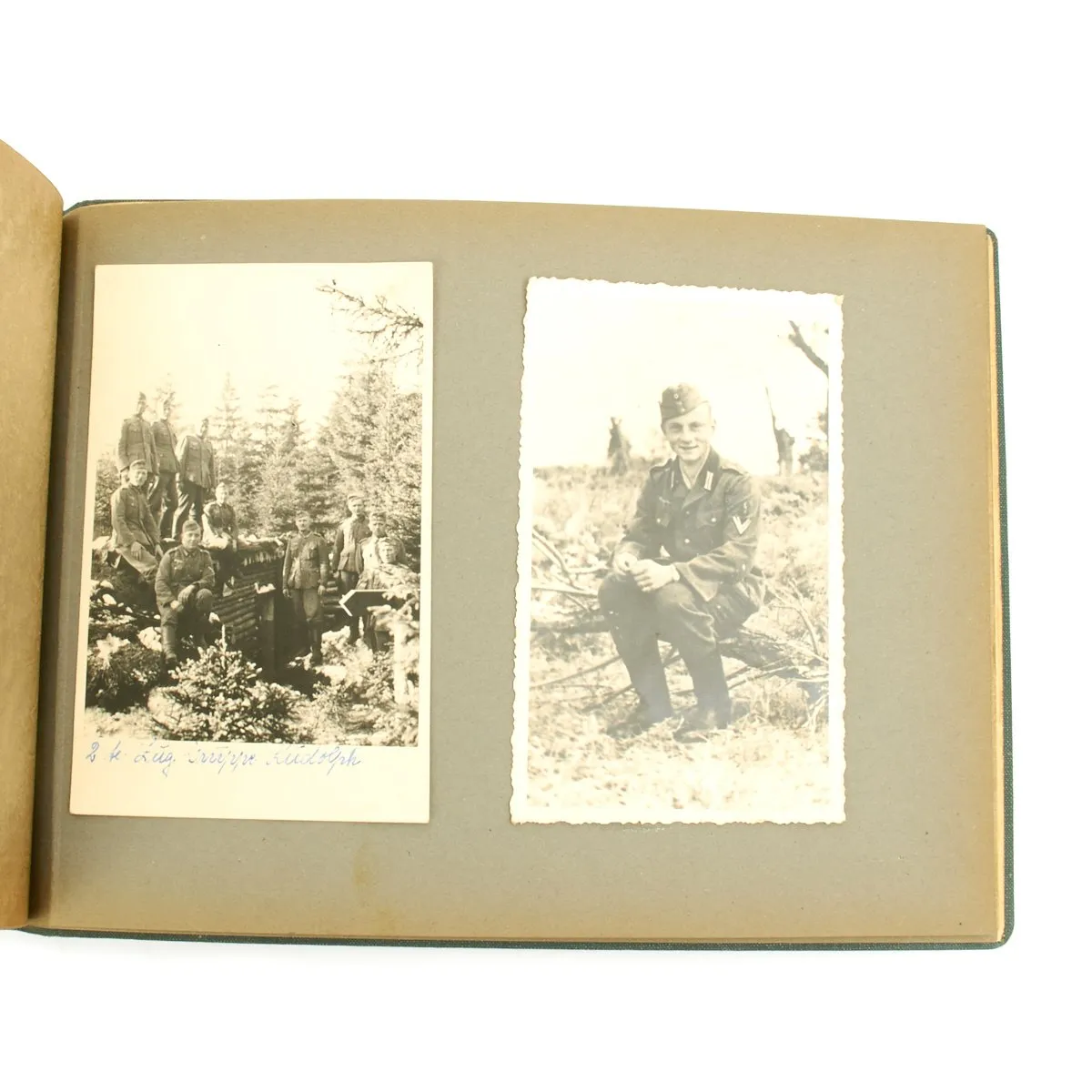 Original German WWII Heer Army 119 Infantry Regiment Marked Photo Album - 25 pages