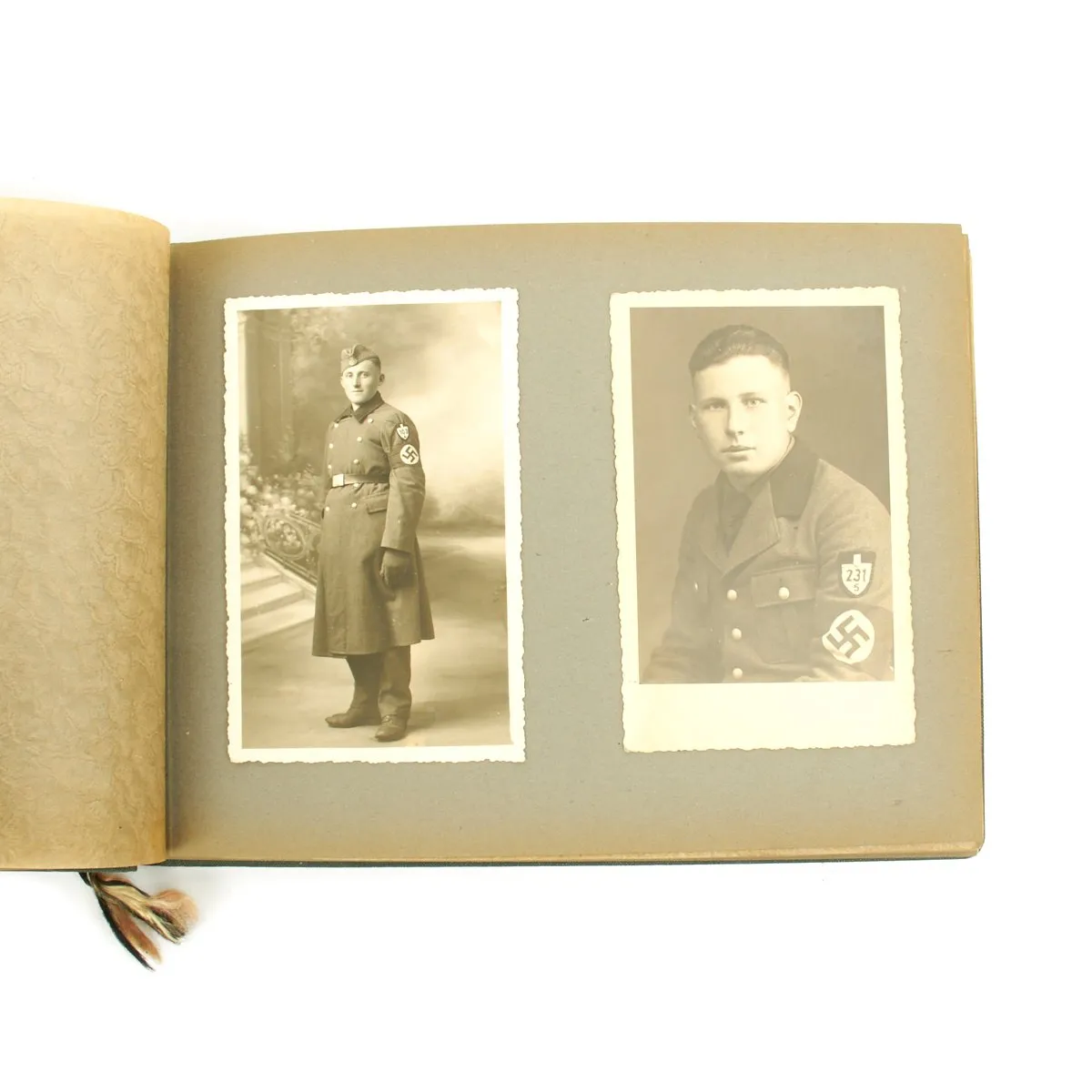 Original German WWII Heer Army 119 Infantry Regiment Marked Photo Album - 25 pages