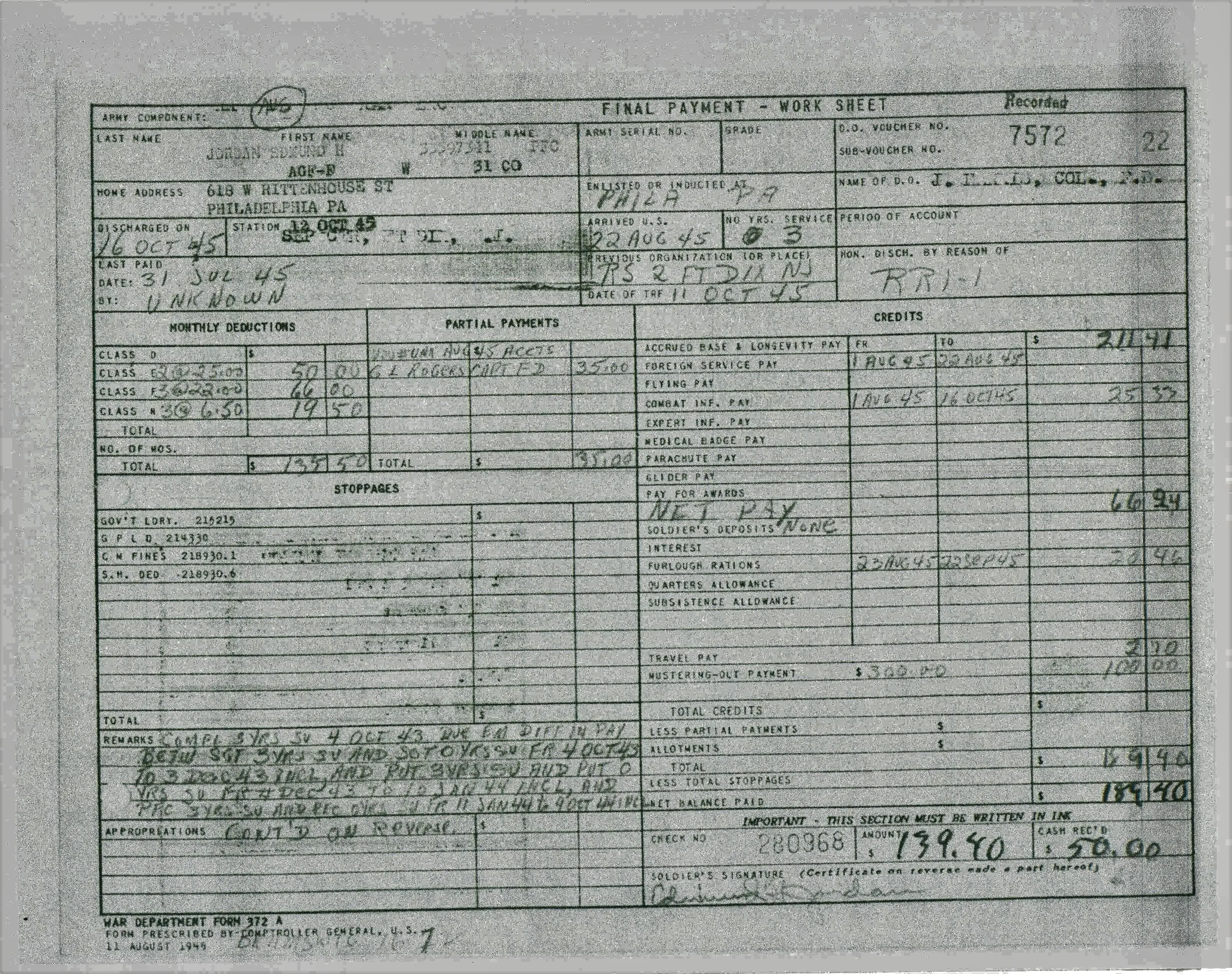 Original U.S. WWII 517th Parachute Infantry Combat Team Named Grouping - Operation Dragoon