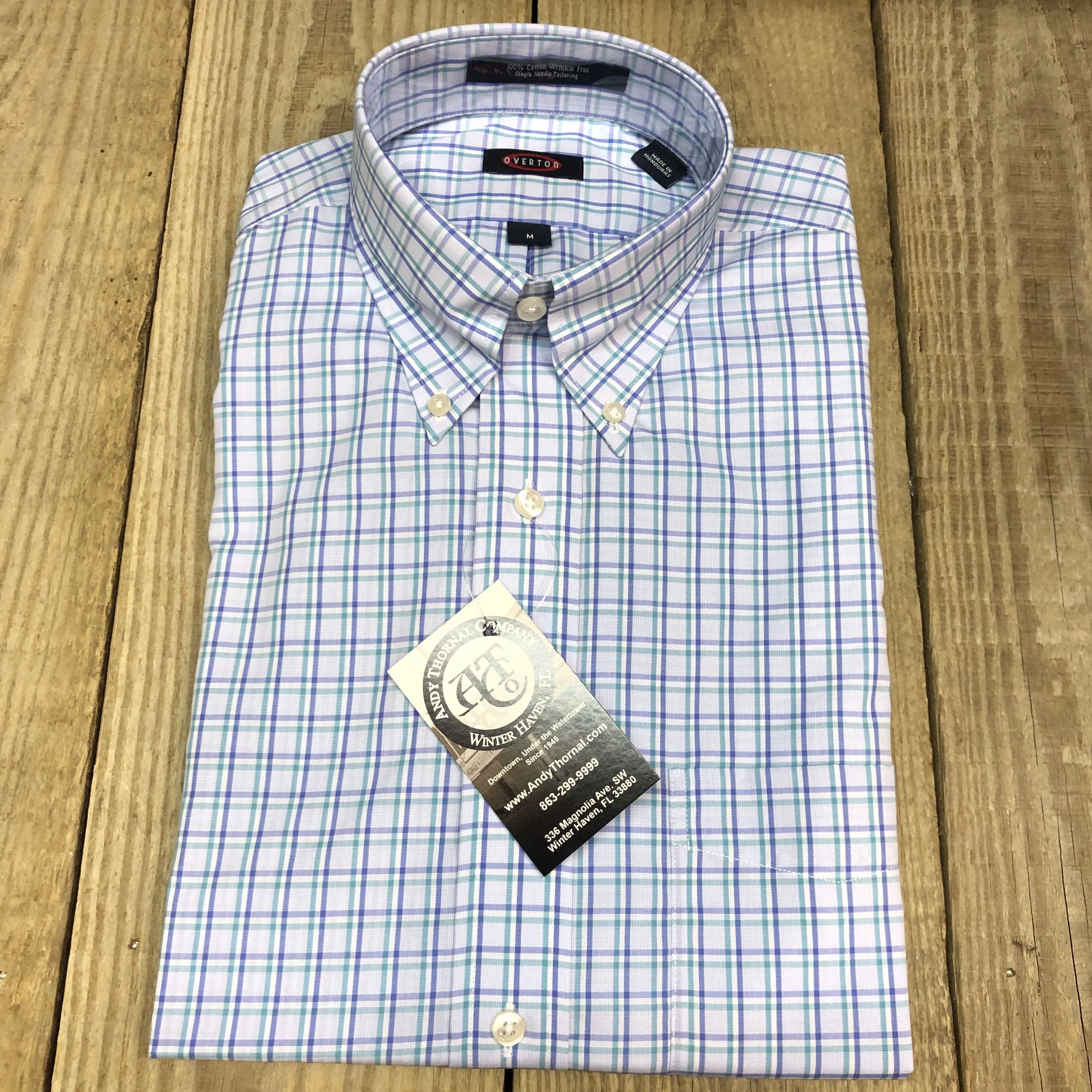 Overton Men's Long Sleeve Wrinkle Free Button Down Sport Shirt #213715-32