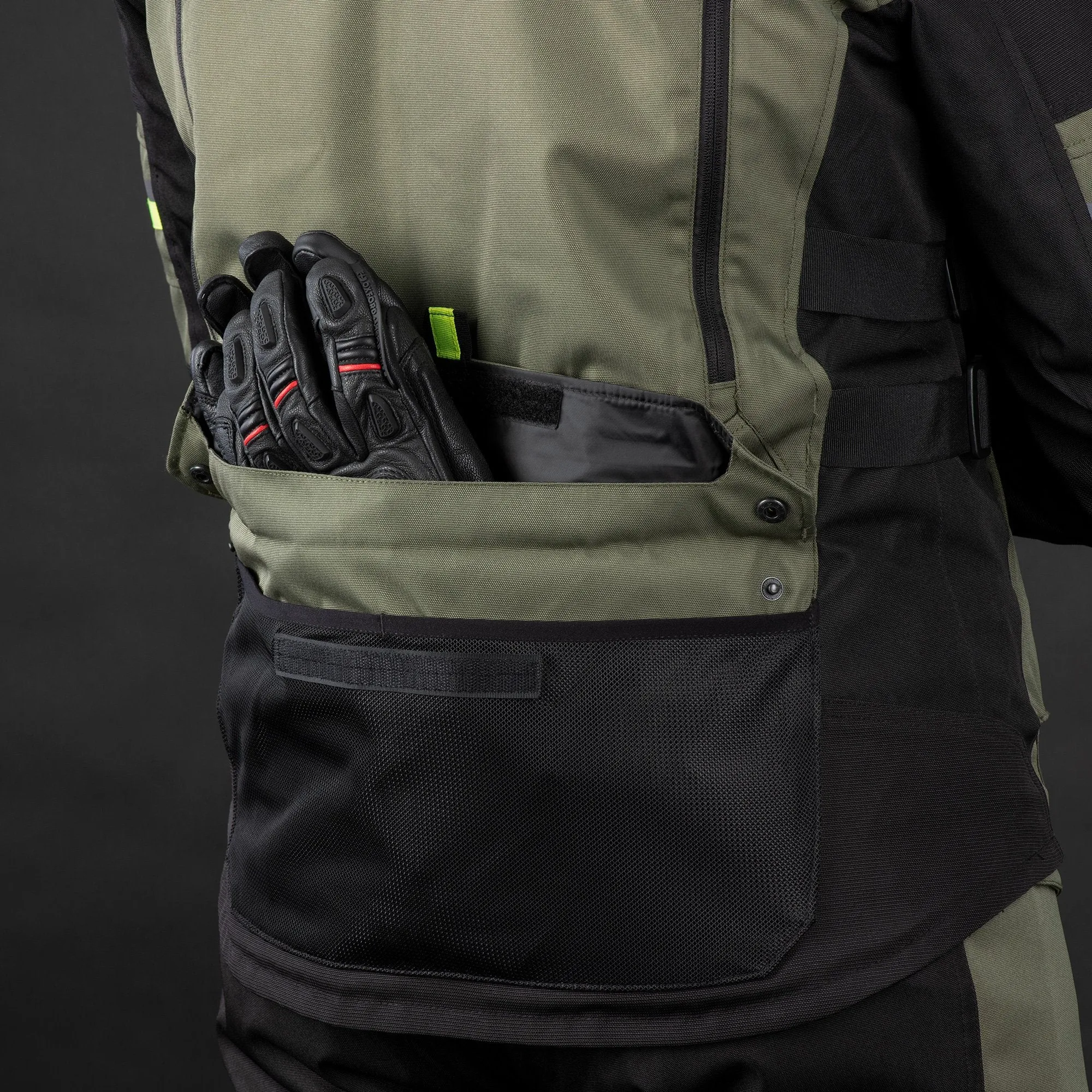 Oxford Rockland MS Jkt Khaki/blk/Fluo