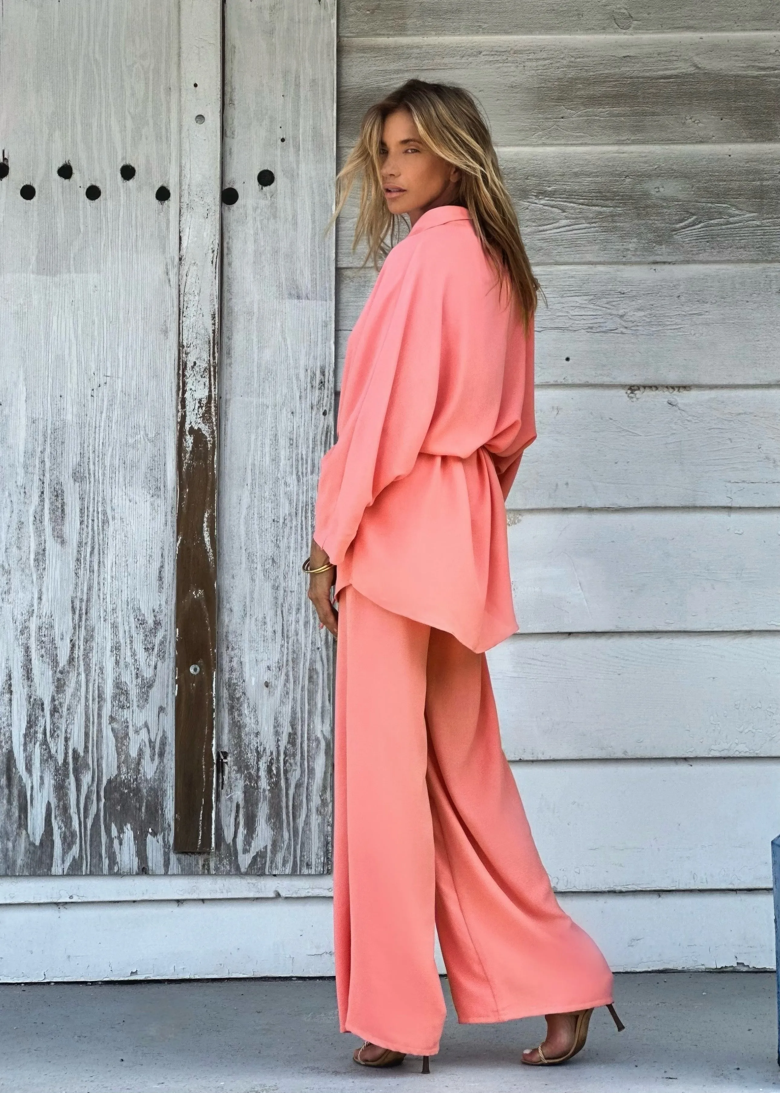 Paige Tunic Sexy Peach  (Linen Look)