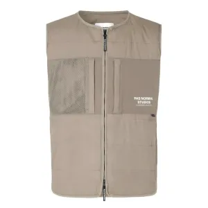 PAS NORMAL STUDIOS Off Race  Thermal Gilet - Beige